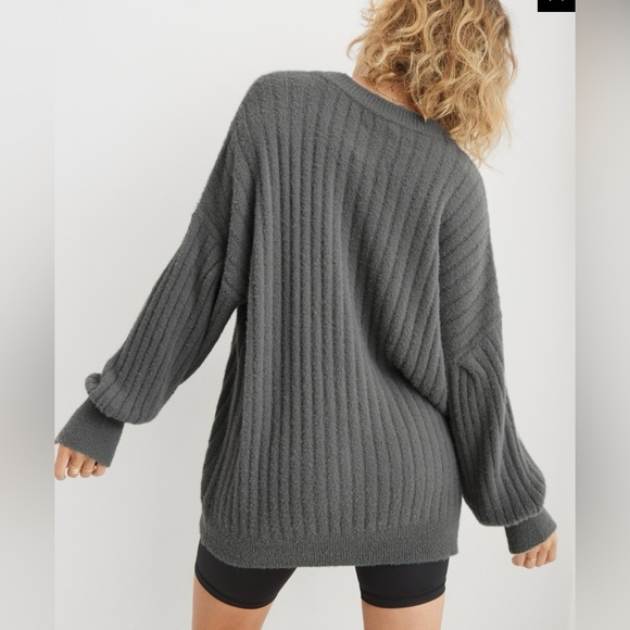 Aerie Ribbed Crew Neck Sweater - Picture 3 of 9